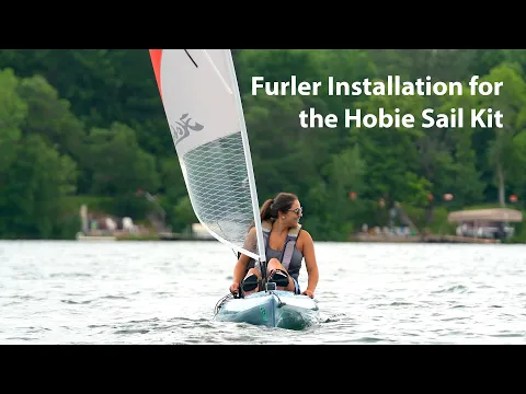 Sail Furler installation for Hobie kayak sail kit.