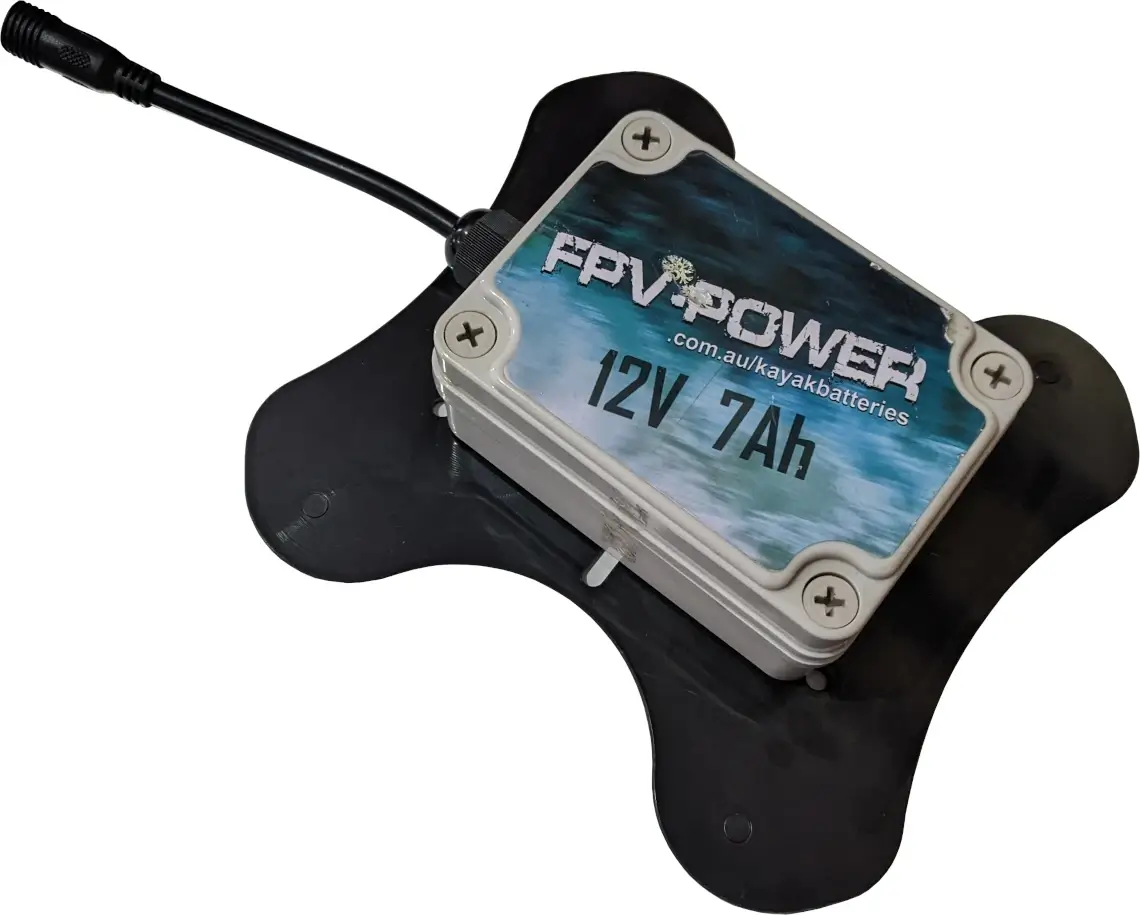 FPV-Power Battery Mounted to BerleyPro Batterang