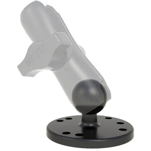 RAM Round Base Ball Mount with Socket Arm Example