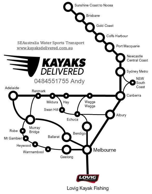 Kayaks Delivered from Lovig Kayak Fishing