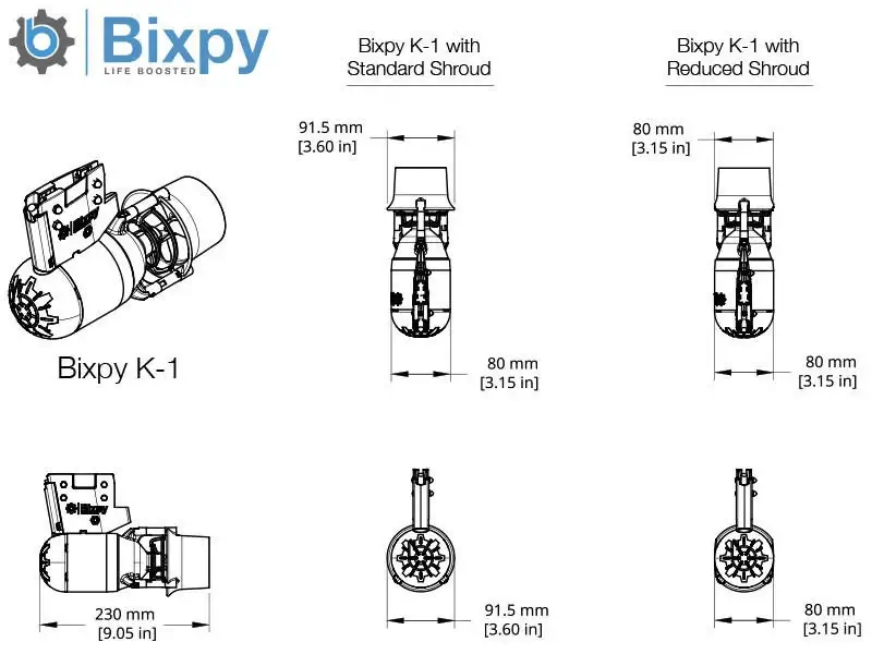 Bixpy K-1 Motor Specifications