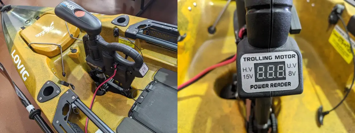 Haswing W40 PowerDrive fitted to Hobie Outback