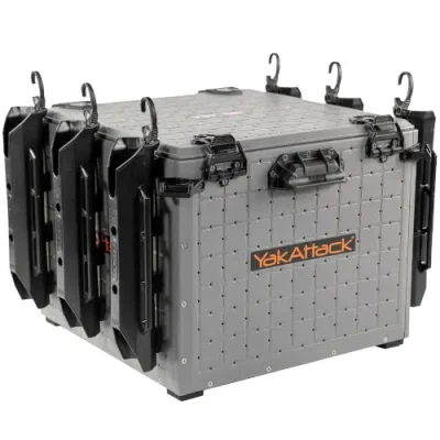 YakAttack BlackPak Pro Kayak Fishing Crate 16x16 Grey