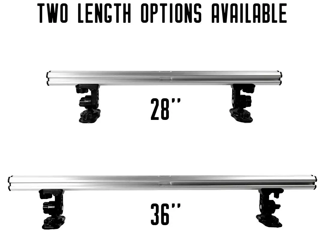 YakAttack Command Center CrossBar with Zero Play LockNLoad Track Mount Adapter