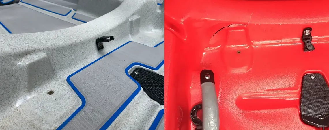 Hobie Outback Hull CRracks